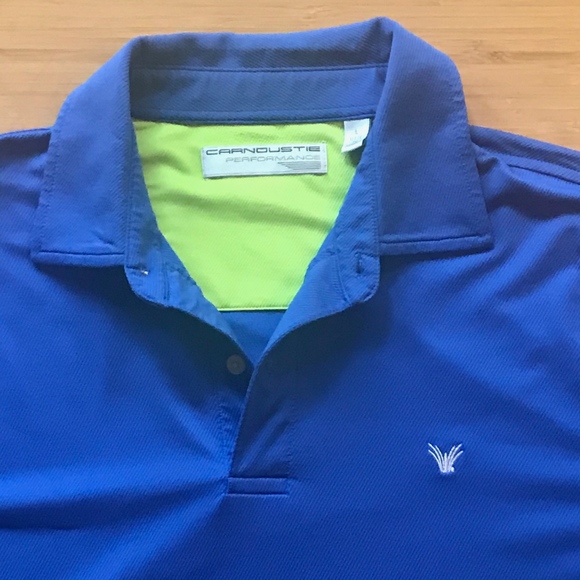 Carnoustie Shirts Carnoustie Golfpolo Shirt Solid Bluelime Accent
